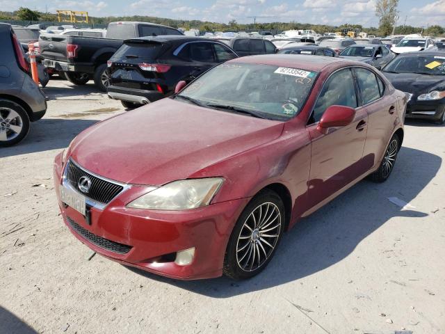 JTHCK262475015009 - 2007 LEXUS IS 250 BURGUNDY photo 2