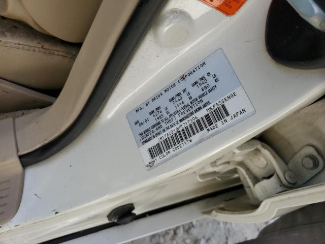 JM1TA221811717396 - 2001 MAZDA MILLENIA WHITE photo 10