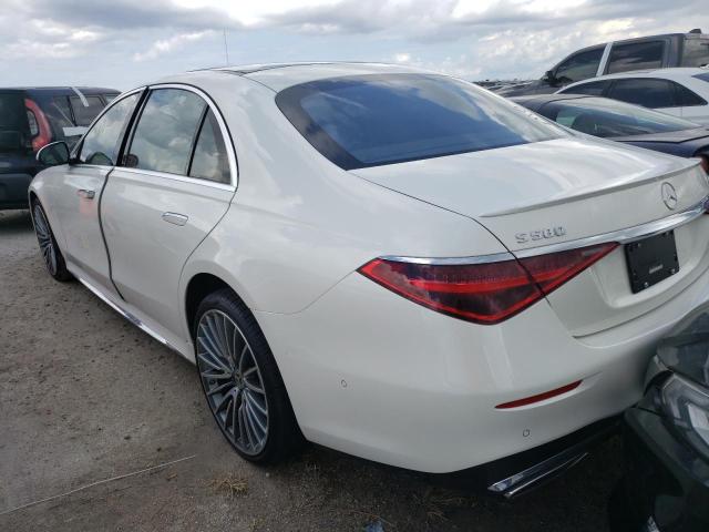 W1K6G7GB6NA160610 - 2022 MERCEDES-BENZ S 580 4MAT WHITE photo 3