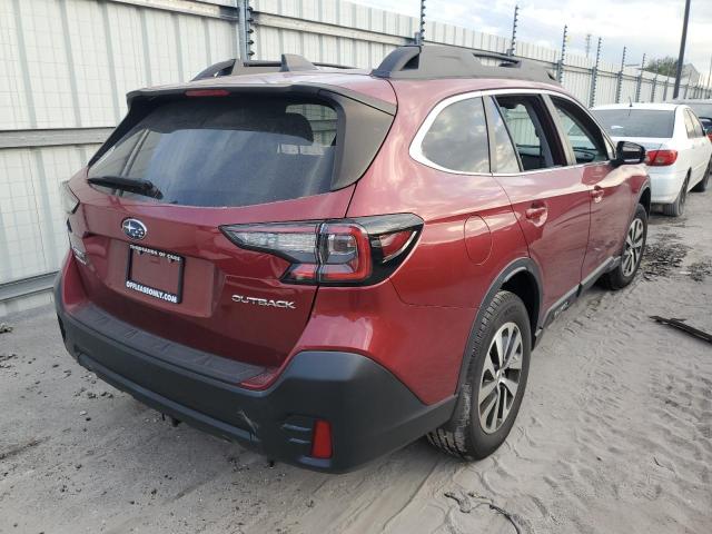 4S4BTACC1L3201769 - 2020 SUBARU OUTBACK PR RED photo 4