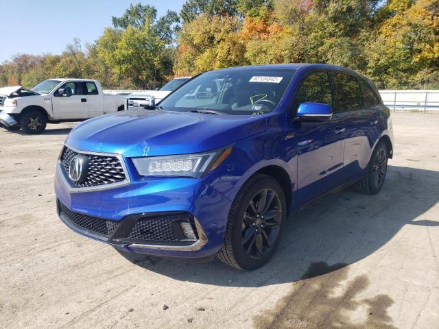 5J8YD4H00LL025889 - 2020 ACURA MDX A-SPEC BLUE photo 2