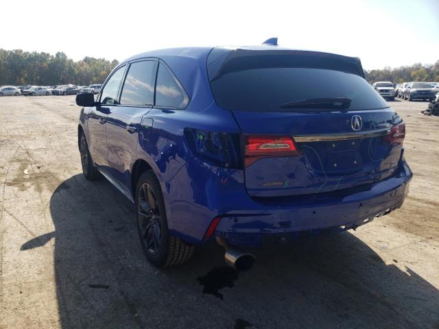 5J8YD4H00LL025889 - 2020 ACURA MDX A-SPEC BLUE photo 3