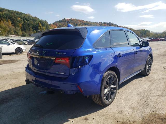 5J8YD4H00LL025889 - 2020 ACURA MDX A-SPEC BLUE photo 4