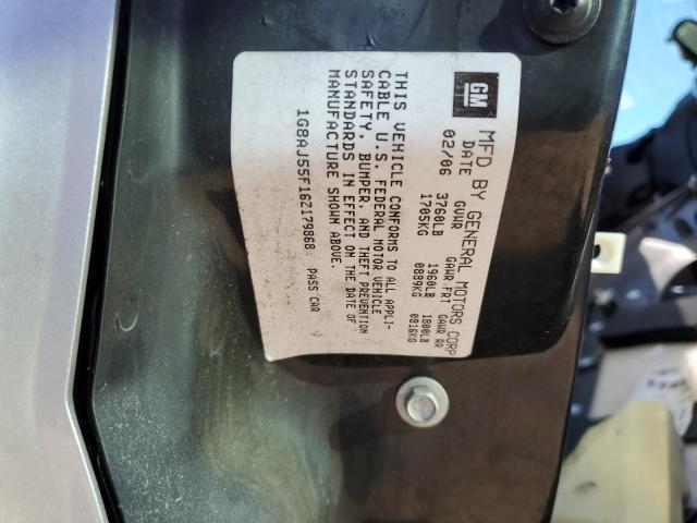 1G8AJ55F16Z179868 - 2006 SATURN ION LEVEL SILVER photo 10