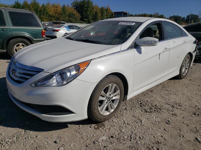 5NPEB4AC5EH896399 - 2014 HYUNDAI SONATA GLS WHITE photo 2