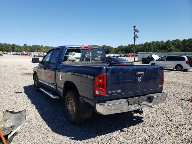 3D7KR28C96G102223 - 2006 DODGE RAM 2500 S BLUE photo 3