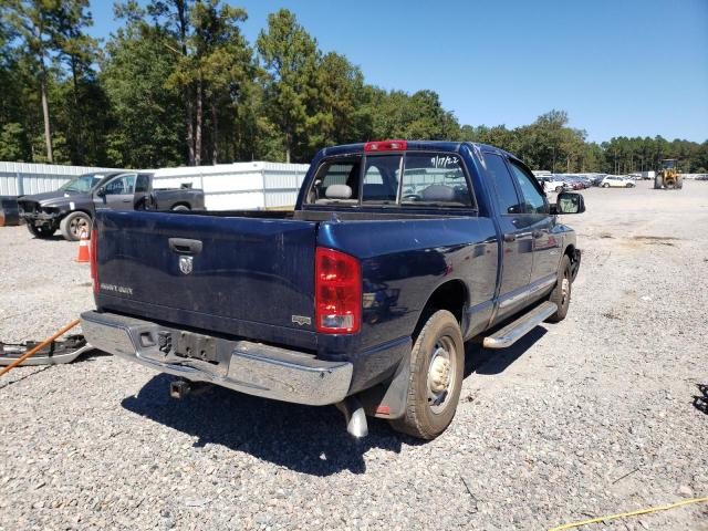 3D7KR28C96G102223 - 2006 DODGE RAM 2500 S BLUE photo 4