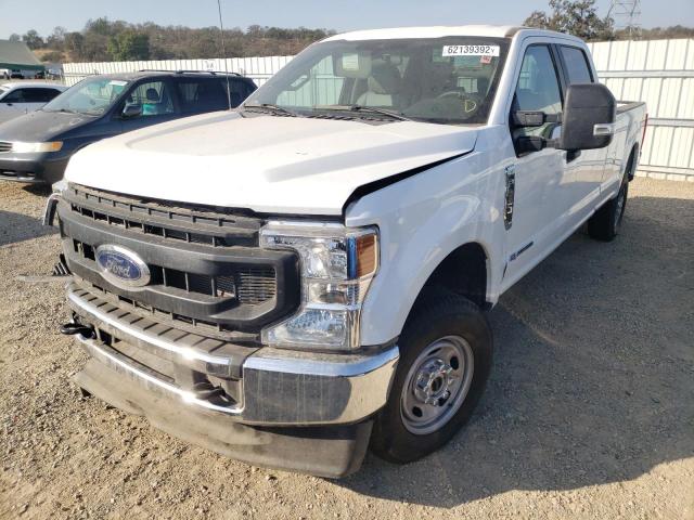 1FT8W2BT6NED56984 - 2022 FORD F250 SUPER WHITE photo 2