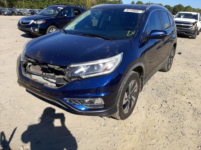 5J6RM4H90GL055086 - 2016 HONDA CR-V TOURI BLUE photo 2