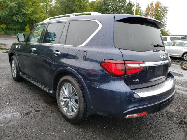 JN8AZ2AE3M9270281 - 2021 INFINITI QX80 LUXE BLUE photo 3