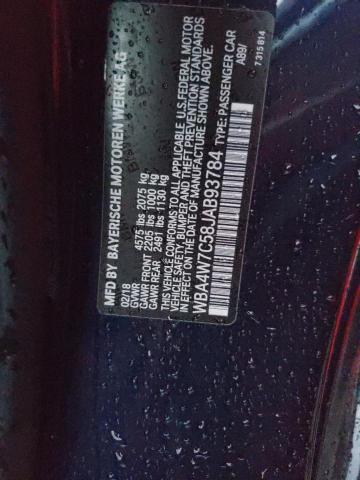 WBA4W7C58JAB93784 - 2018 BMW 440I Mavi fotoğraf 10