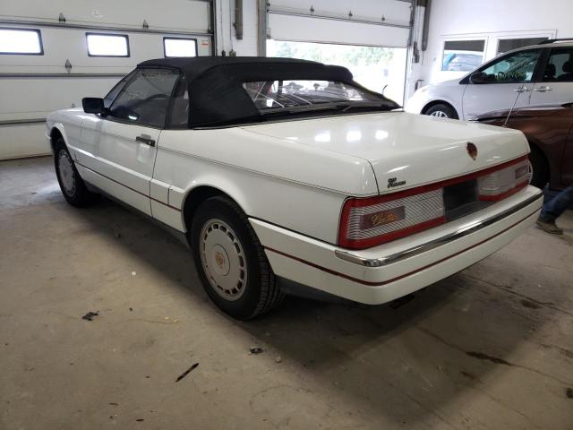 1G6VS3383MU126342 - 1991 CADILLAC ALLANTE WHITE photo 3