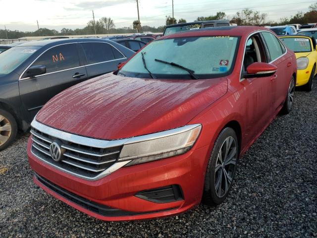 1VWCA7A30LC025119 - 2020 VOLKSWAGEN PASSAT SEL RED photo 2