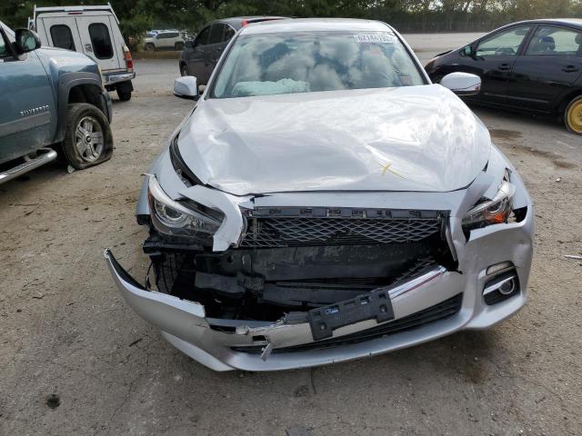 JN1BV7AR5EM707162 - 2014 INFINITI Q50 BASE SILVER photo 9