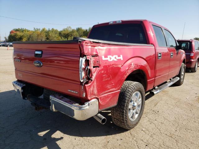 1FTFW1EF1BFA35965 - 2011 FORD F150 SUPER BURGUNDY photo 4