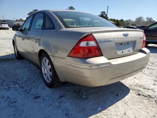 1FAHP25136G123325 - 2006 FORD FIVE HUNDR TAN photo 3