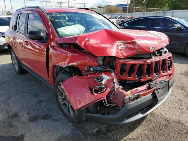 1C4NJCBAXHD152723 - 2017 JEEP COMPASS SP RED photo 1