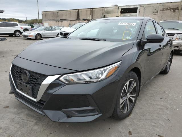 3N1AB8CV8NY233807 - 2022 NISSAN SENTRA SV BLACK photo 2