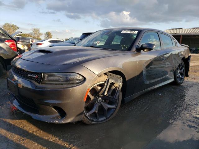 2C3CDXHG4KH630585 - 2019 DODGE CHARGER GT GRAY photo 2