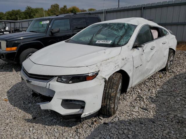 1G1ZE5SX3JF292377 - 2018 CHEVROLET MALIBU PRE WHITE photo 2