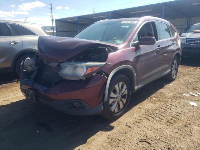 5J6RM3H79CL011946 - 2012 HONDA CR-V EXL BURGUNDY photo 2