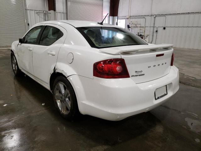 1B3BD2FB6BN587295 - 2011 DODGE AVENGER LU WHITE photo 3