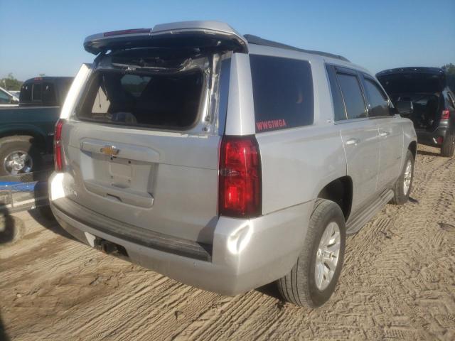 1GNSCBKC6FR566890 - 2015 CHEVROLET TAHOE C150 SILVER photo 4