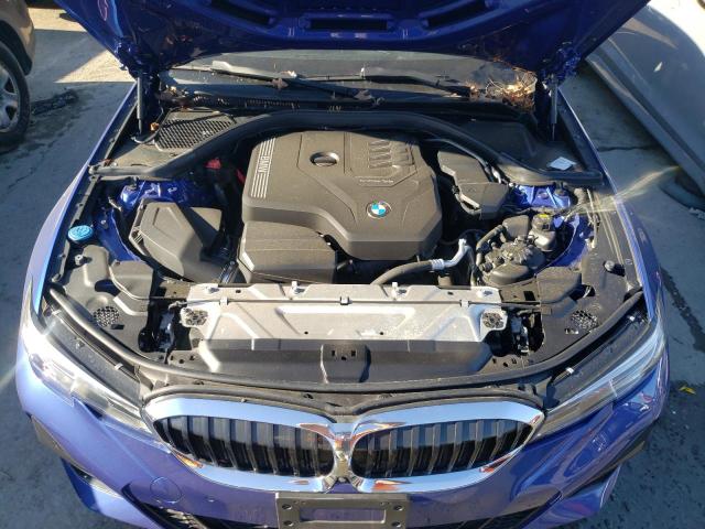 WBA5R7C5XKAE82761 - 2019 BMW 330XI BLUE photo 7