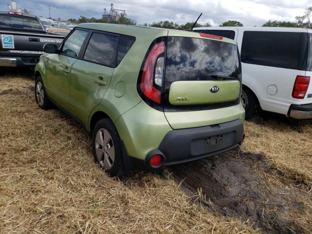 KNDJN2A22E7712445 - 2014 KIA SOUL GREEN photo 3