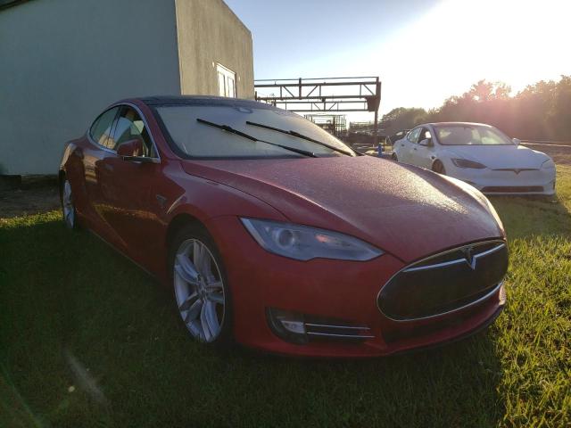 5YJSA1H17EFP54949 - 2014 TESLA MODEL S Կարմիր լուսանկար 1