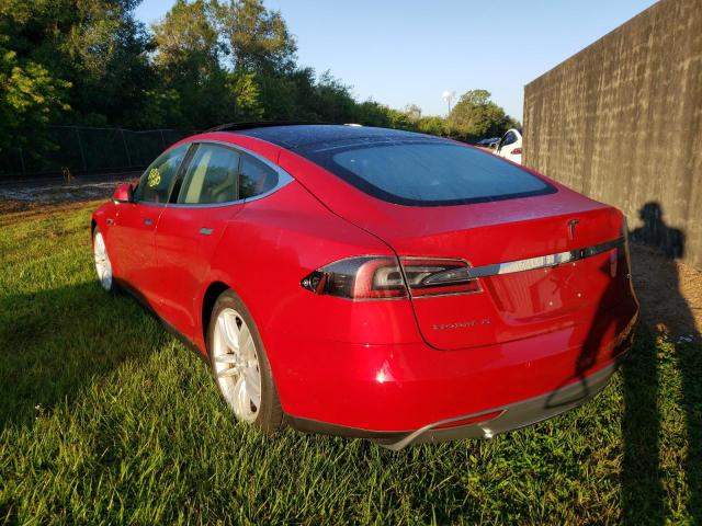 5YJSA1H17EFP54949 - 2014 TESLA MODEL S Կարմիր լուսանկար 3