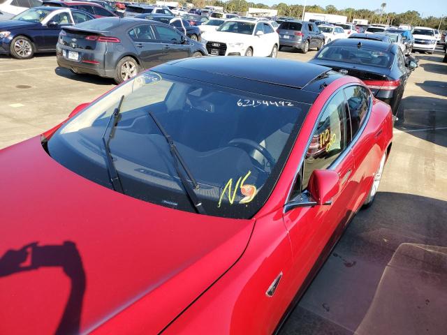 5YJSA1H17EFP54949 - 2014 TESLA MODEL S Կարմիր լուսանկար 9
