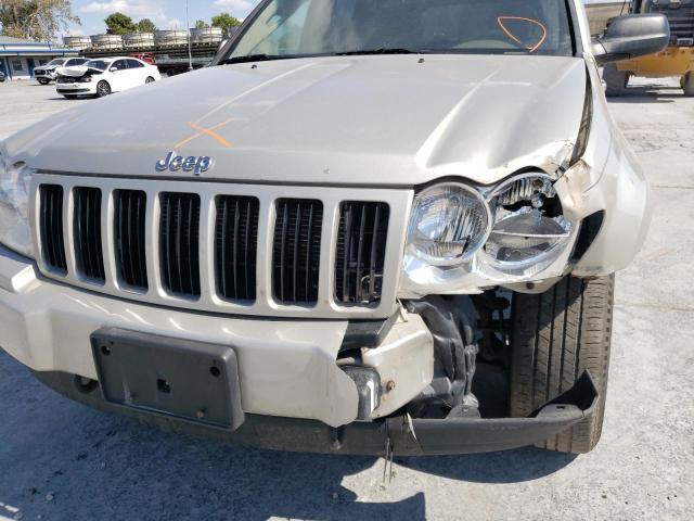 1J8GR48K97C673789 - 2007 JEEP GRAND CHER SILVER photo 9