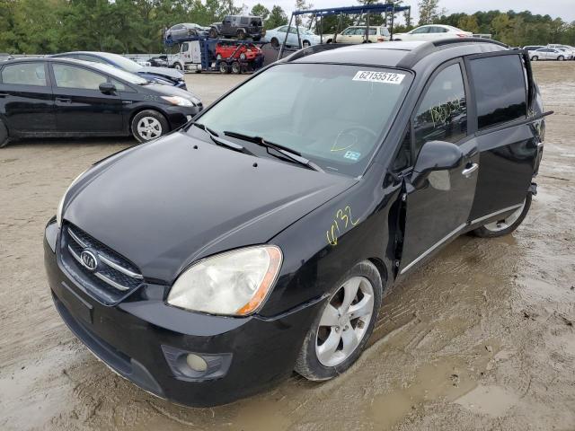 KNAFG526577083914 - 2007 KIA RONDO LX BLACK photo 2