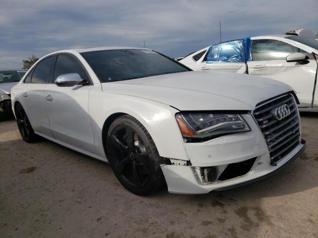 WAUD2AFD3DN033785 - 2013 AUDI S8 QUATTRO WHITE photo 1