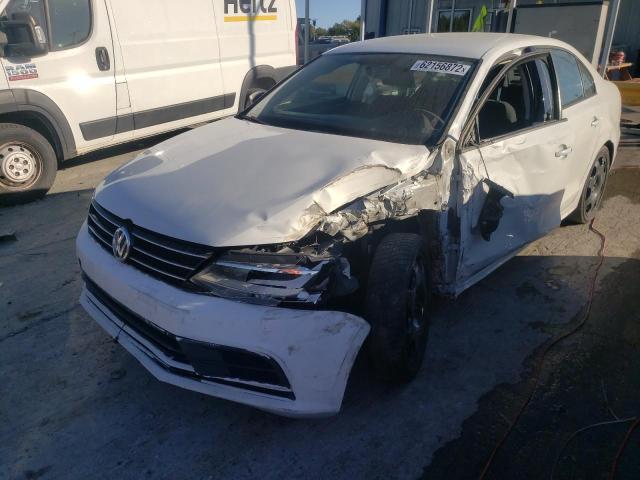 3VW2K7AJ1FM303469 - 2015 VOLKSWAGEN JETTA BASE WHITE photo 2