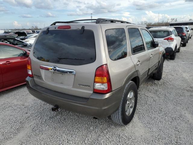 4F2CU08121KM69675 - 2001 MAZDA TRIBUTE LX TAN photo 4