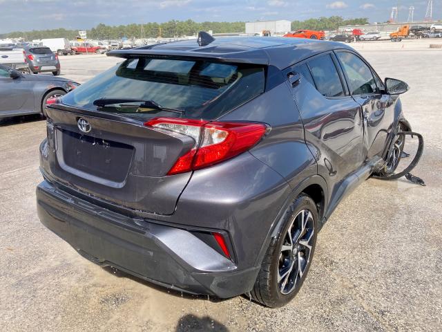 JTNKHMBX3J1000696 - 2018 TOYOTA C-HR XLE GRAY photo 4