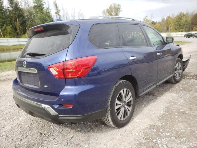 5N1DR2AM0LC611987 - 2020 NISSAN PATHFINDER BLUE photo 4