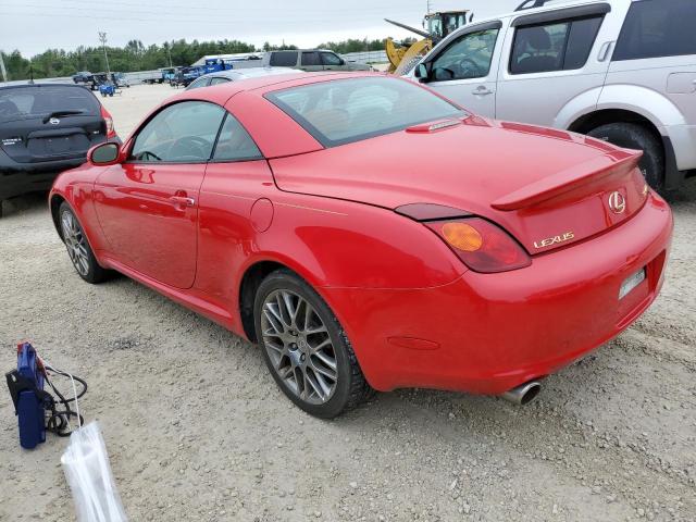 JTHFN48Y550069589 - 2005 LEXUS SC 430 RED photo 2