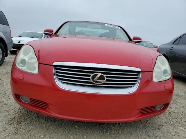 JTHFN48Y550069589 - 2005 LEXUS SC 430 RED photo 5