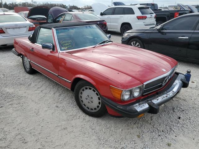 WDBBA48D4GA047510 - 1986 MERCEDES-BENZ 560 SL RED photo 1