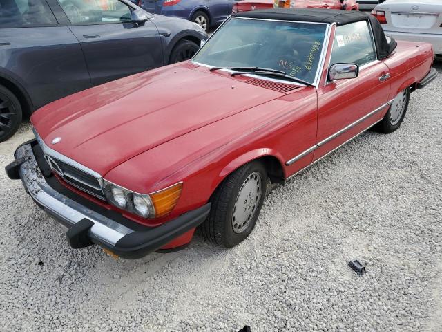 WDBBA48D4GA047510 - 1986 MERCEDES-BENZ 560 SL RED photo 2