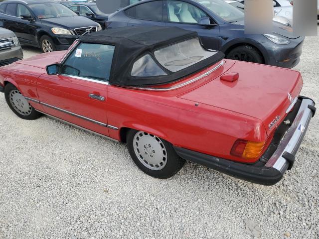 WDBBA48D4GA047510 - 1986 MERCEDES-BENZ 560 SL RED photo 3