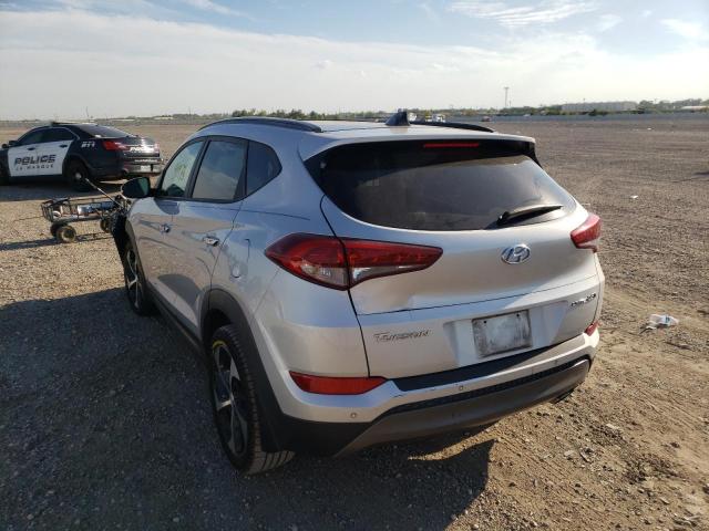 KM8J33A29GU180137 - 2016 HYUNDAI TUCSON LIM SILVER photo 3