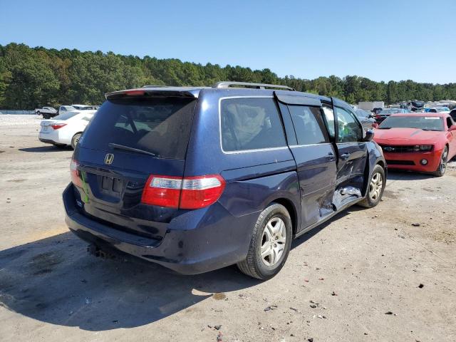 5FNRL38657B089455 - 2007 HONDA ODYSSEY EX BLUE photo 4