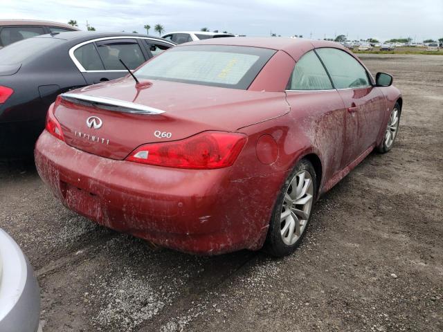 JN1CV6FE1EM901692 - 2014 INFINITI Q60 BASE RED photo 4