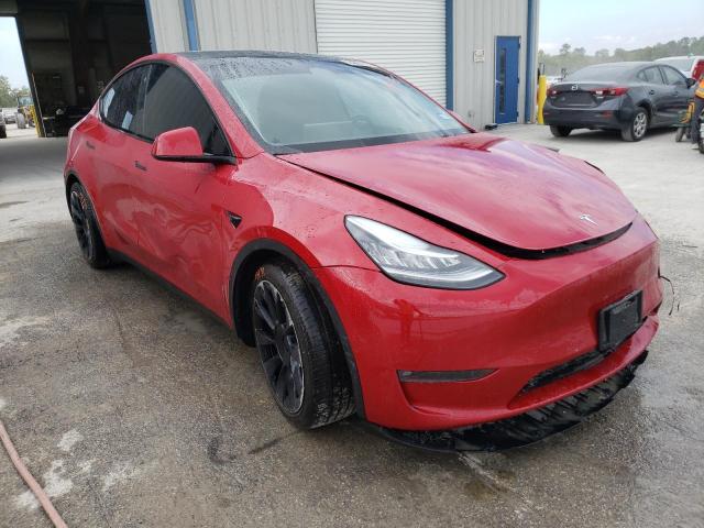 7SAYGDEE1NF480541 - 2022 TESLA MODEL Y RED photo 1