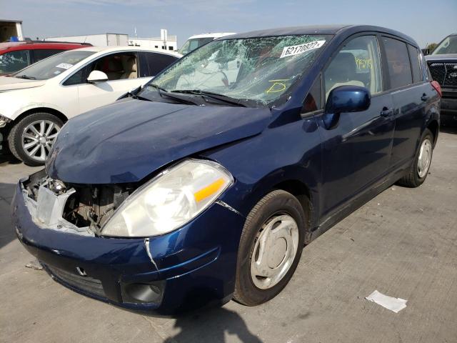 3N1BC13E87L394618 - 2007 NISSAN VERSA S BLUE photo 2