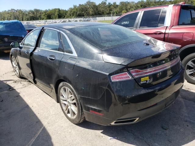 3LN6L2LU0FR602896 - 2015 LINCOLN MKZ HYBRID BLACK photo 3